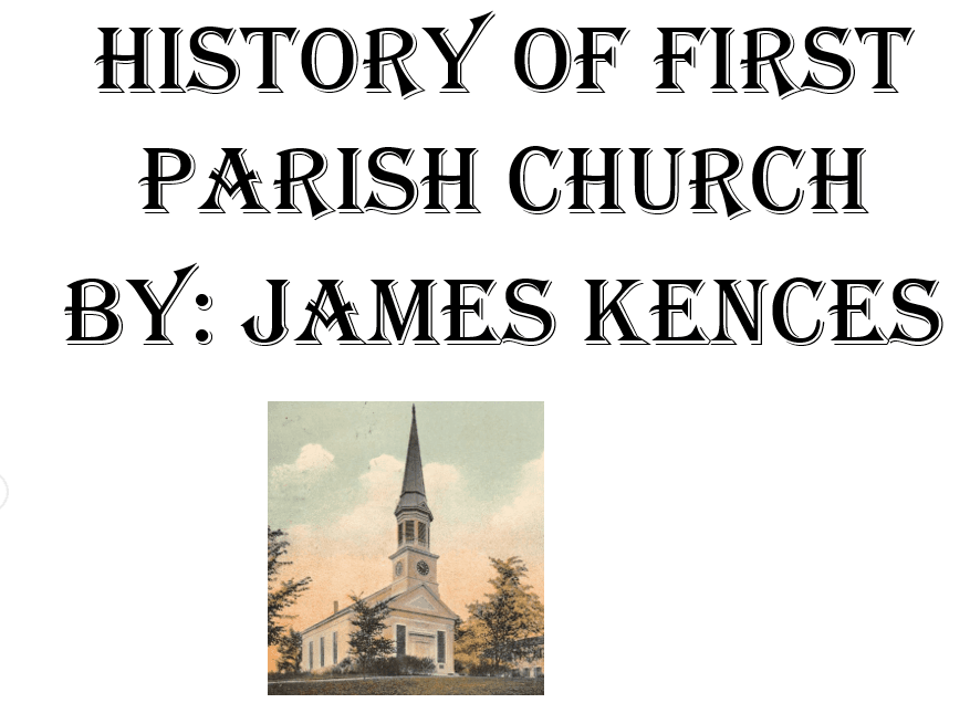 History of First Parish Church