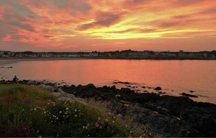 York Sunset over Water