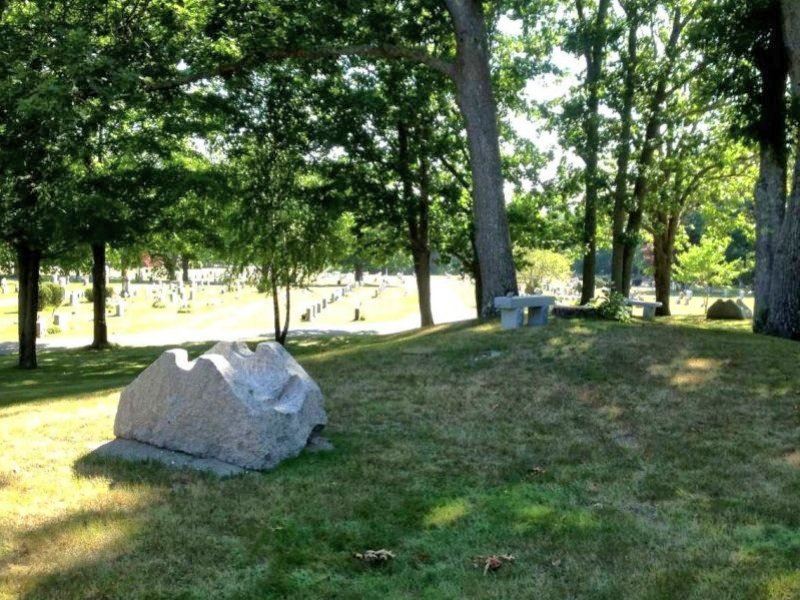 Granite mounts on Cerimonial Circle